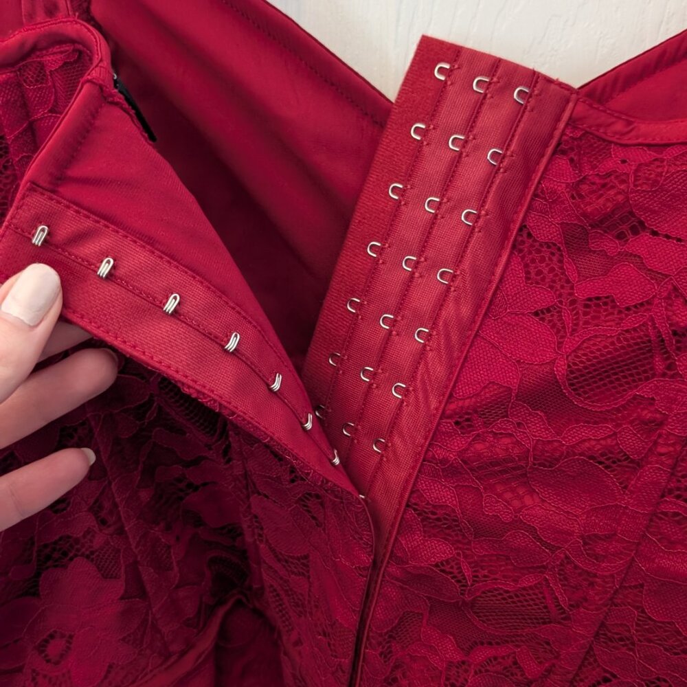 Torrid Satin Lace Corset Top - Picture 4 of 8